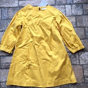 Girls NWT Zara Mustard Dress